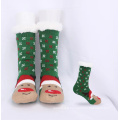 Women Christmas Fuzzy Fluffy Plush Slipper Socks